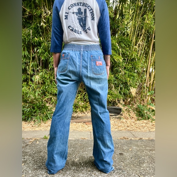 Wrapid transit wrangler 1970’s vintage jeans men’s or women’s size 36 ( large ) - Picture 9 of 16